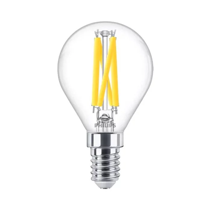 Philips Master DimTone E14 P45 Golf Ball LED Bulb 5.9W Clear Warm Glow - 60W Replacement