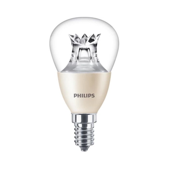 Philips Master DimTone E14 P48 Golf Ball LED Bulb 5.5W Clear Warm Glow - 40W Replacement