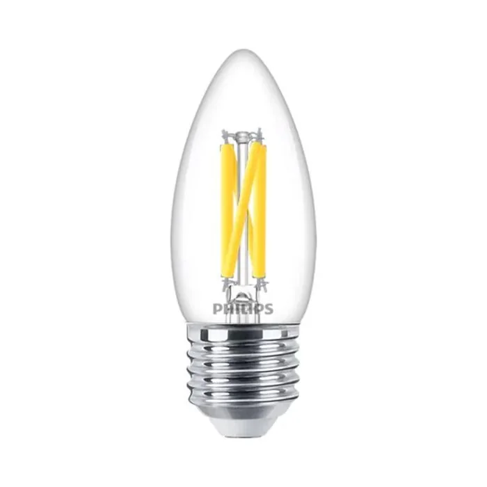 Philips Master DimTone E27 B35 Candle LED Bulb 3.4W Clear Warm Glow - 40W Replacement