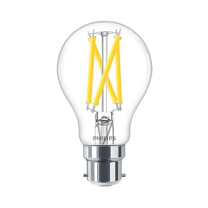 Philips Master Value DimTone B22 A60 LED Bulb 7.2W Clear Warm Glow - 75W Replacement
