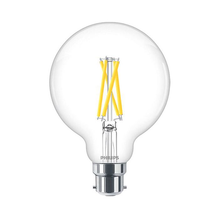 Philips Master Value DimTone B22 G93 Globe LED Bulb 5.9W Clear Warm Glow - 60W Replacement