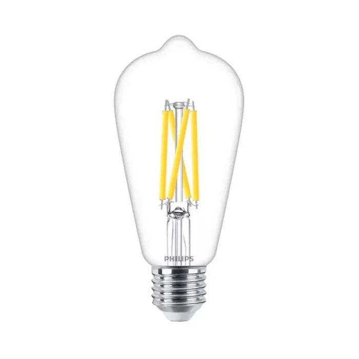 Philips Master Value DimTone E27 ST64 LED Bulb 5.9W Clear Warm Glow - 60W Replacement