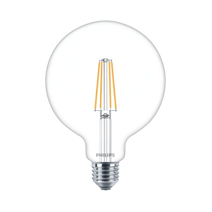 Philips Master Value E27 G120 Globe LED Bulb 5.9W Clear Warm White Dimmable - 60W Replacement