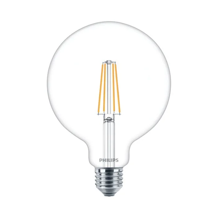 Philips Master Value E27 G120 Globe LED Bulb 5.9W Clear Warm White Dimmable - 60W Replacement