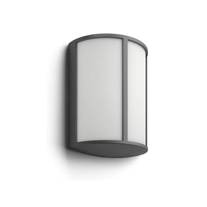 Philips myGarden Stock 6W LED Outdoor Black Wall Lantern