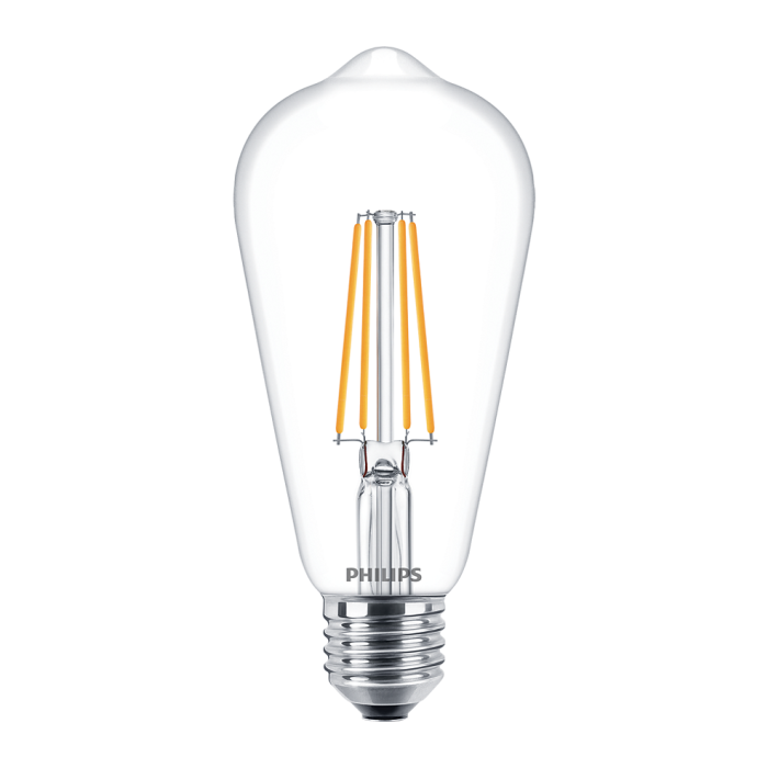Philips Signify CLA LEDBulb D 7.2-60W E27 WW ST64 CL