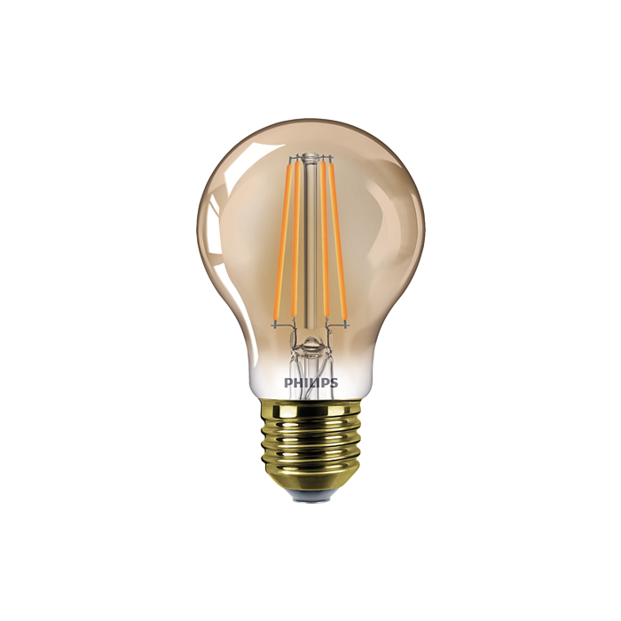 Philips Signify CLA LEDBulb D 8-50W A60 E27 822 GOLD