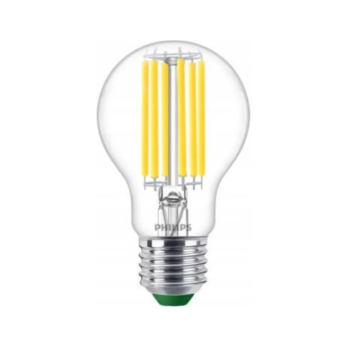 Philips Ultra Efficient E27 A60 LED Filament Bulb 4W (60w) 840lm Clear