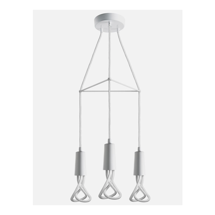 Plumen 3 Way Drop Cap Chandelier - White