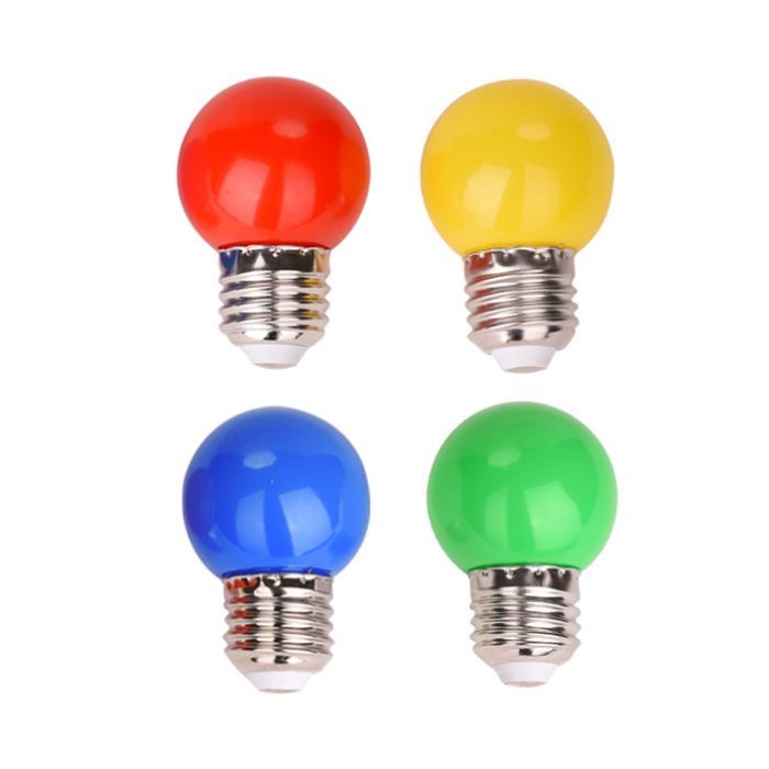 Red Arrow RGBY Coloured E27 Lamps for use with Outdoor Festoon Kit (Pack of 16)