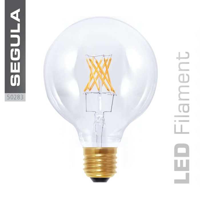 Segula LED 50286 8w Globe 125 E27 550lm 2200K Dimmable