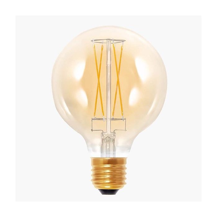 Segula LED 50292 6w Globe 95 Gold E27 325lm 2000K Dimmable