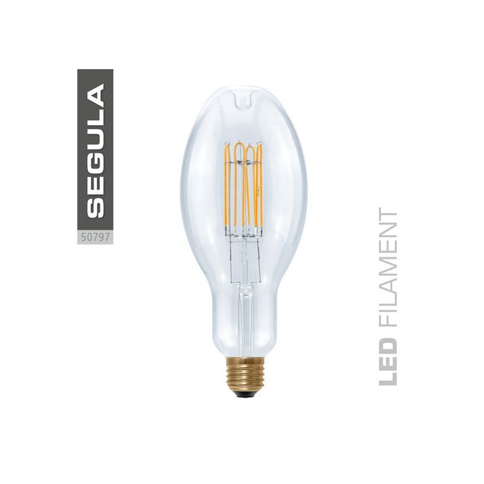 Segula LED Design Line 50797 10w Ellipse 90 Curved U Clear E40 470lm 2200K