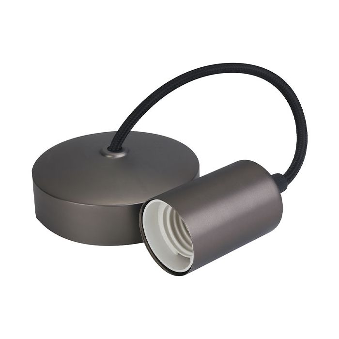 Selectric LG1837 6 Inch E27 Contemporary Decorative Pendant Set Dark Bronze