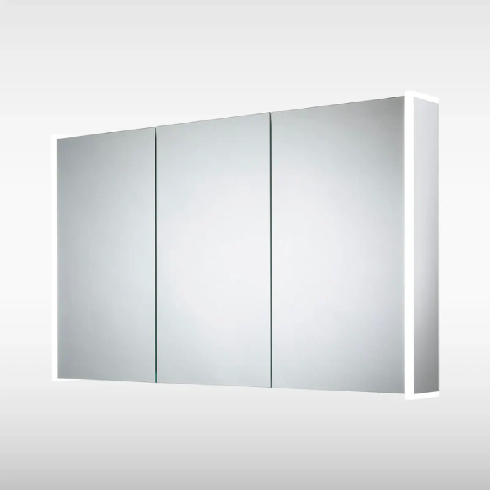 Sensio Ainsley LED Mirror Cabinet, Triple Door, Diffused, Bluetooth, 700x1200x130mm, Cool White