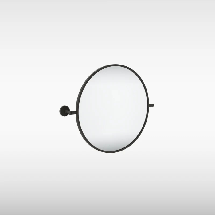 Sensio Chaol Round Tilting Wall Mirror, Ø500mm, Black