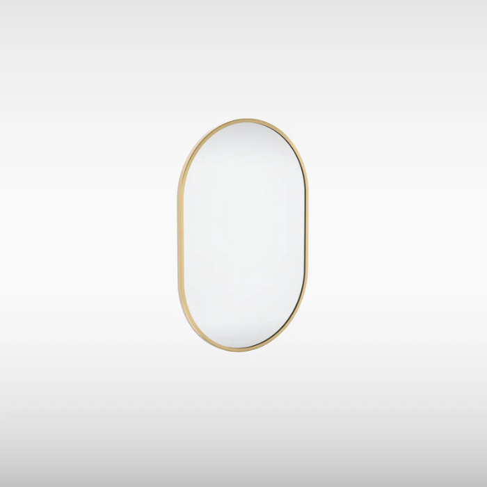 Sensio Eldon Pill Wall Mirror, 400x600mm, Brass