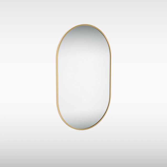 Sensio Eldon Pill Wall Mirror, 500x800mm, Brass