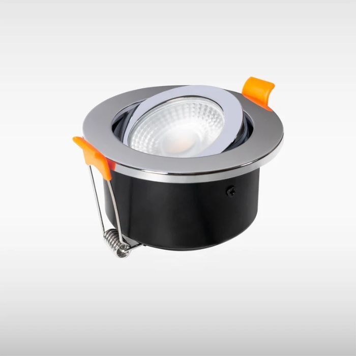 Sensio Elena Tiltable Adjustable TrioTone Bathroom Downlight - Chrome