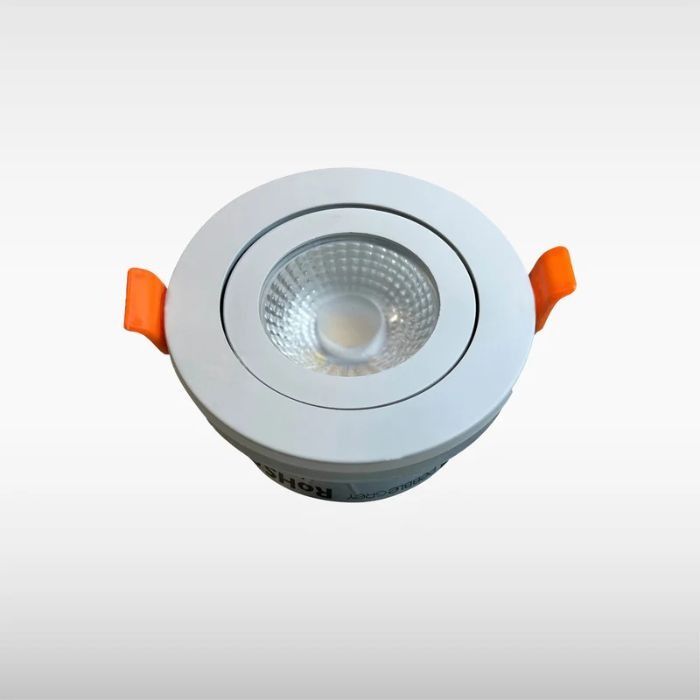 Sensio Elena Tiltable Adjustable TrioTone Bathroom Downlight - White