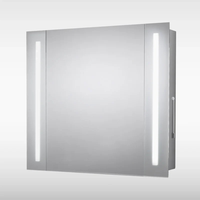 Sensio Finlay LED Mirror Cabinet, Single Door, 600x650x105mm, Cool White