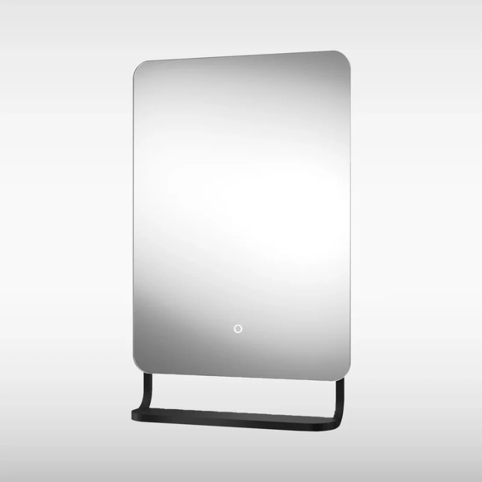 Sensio Harbour Backlit LED Mirror with Shelf, CCT, 790x500x125mm, Matt Black