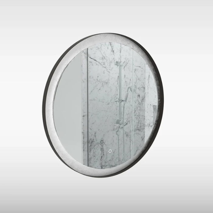 Sensio Hebe Round LED Mirror, TrioTone, Ø800mm, Silver