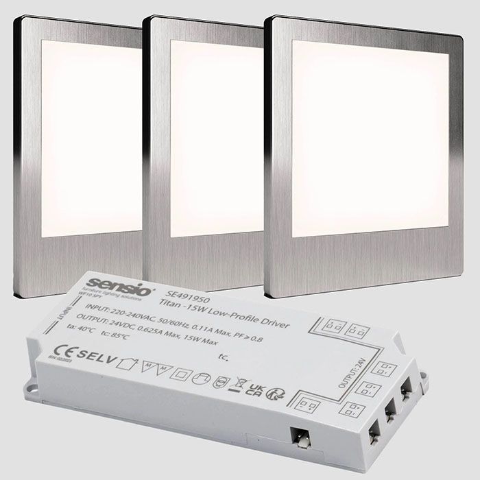 sensio-led-horizon-triotone-colour-selectable-under-cabinet-light-3-light-kit-stainless-steel-cool-natural-warm-white