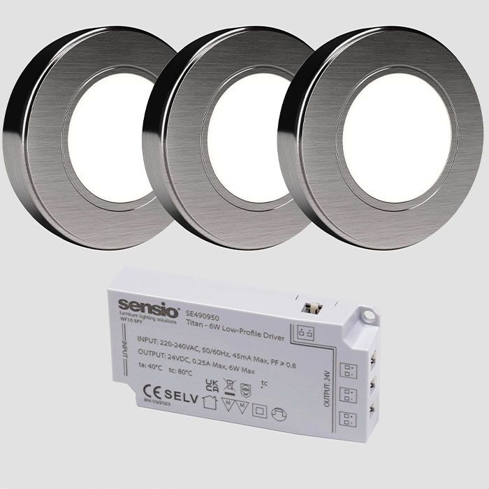 sensio-led-hype-triotone-colour-selectable-surface-recessed-under-cabinet-3-light-kit-inc-driver-cool-natural-warm-white