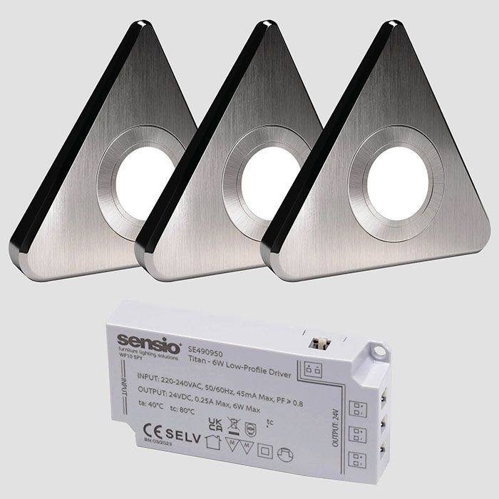 sensio-led-nexus-triangle-under-cabinet-3-light-kit-cool-white