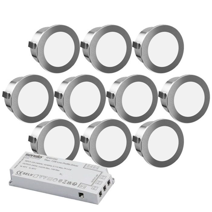 sensio-led-stellar-pro-colour-chanageable-plinth-10-light-kit-inc-smart-kinetic-driver-cct