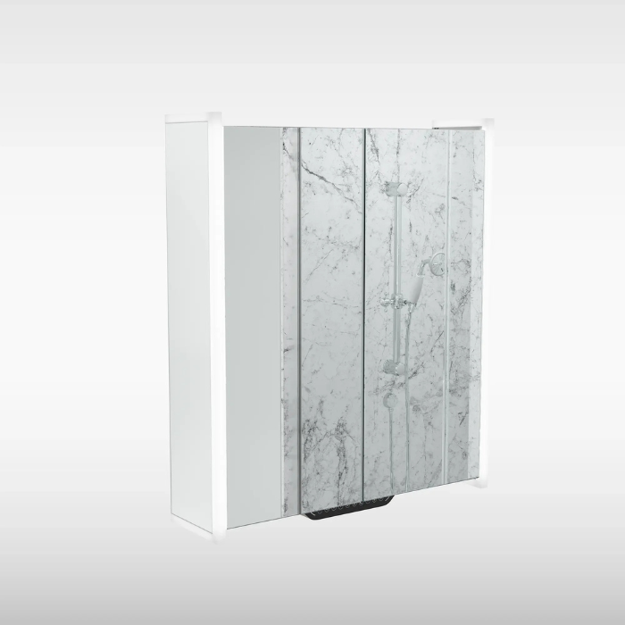 Sensio Luka Smart LED Mirror Cabinet with Alexa, 700x660mm