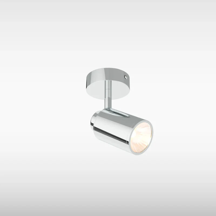 Sensio Lukso Bathroom LED Ceiling Light, 1 Light, Chrome