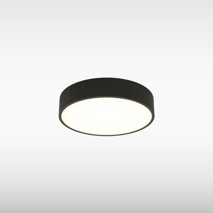 Sensio Manon Round LED Ceiling Light, CCT, Black