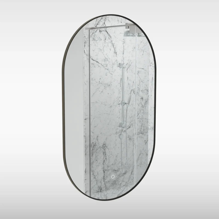 Sensio Nebula LED Mirror, CCT, 500x800mm, Black