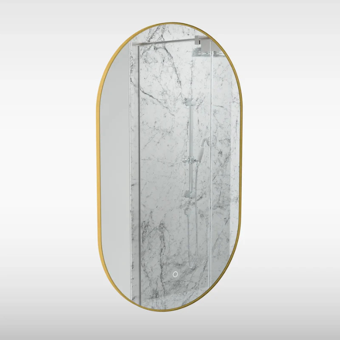 Sensio Nebula LED Mirror, CCT, 600x1000mm, Brass