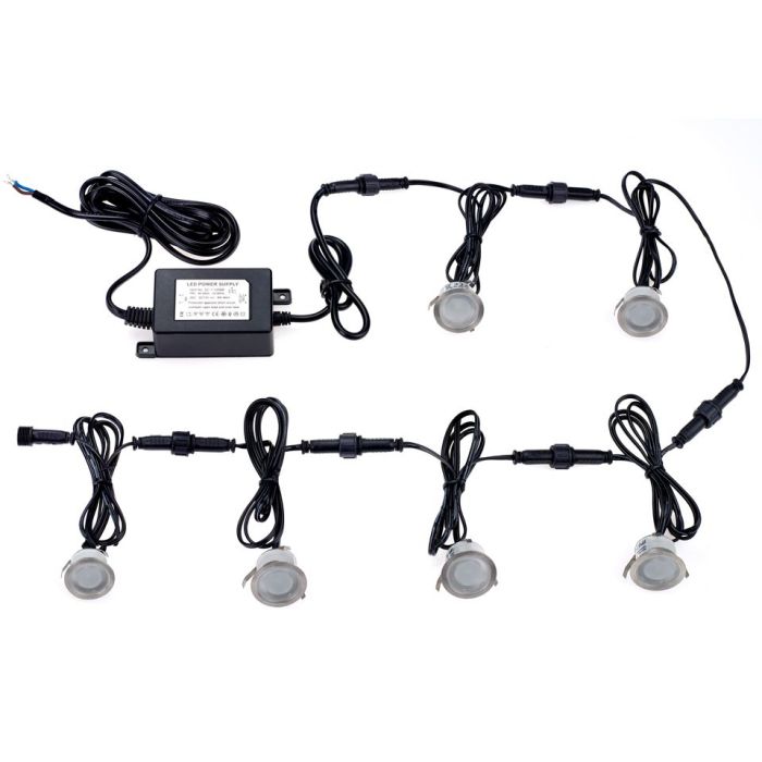 Sensio Nimbus LED Plinth Light Kit inc Driver- 6 Pack, No UK Plug