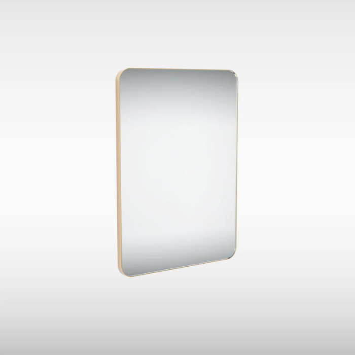 Sensio Noa Rectangle Wall Mirror, 500x700mm, Brass