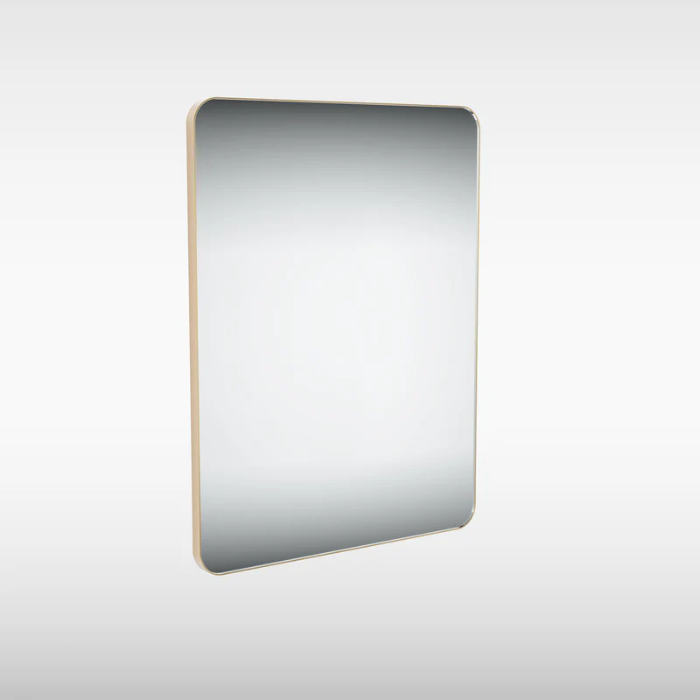 Sensio Noa Rectangle Wall Mirror, 600x800mm, Brass