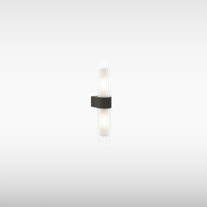 Sensio Shardis Double LED Wall Light, Black