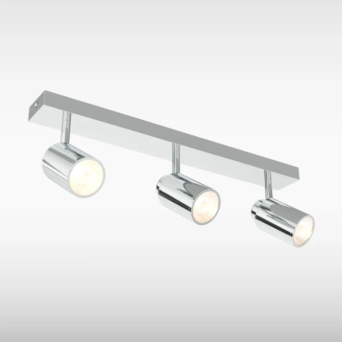 Sensio Tandy Bathroom LED Ceiling Light, 3 Light, Chrome