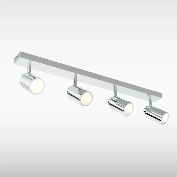 Sensio Tandy Bathroom LED Ceiling Light, 4 Light, Chrome