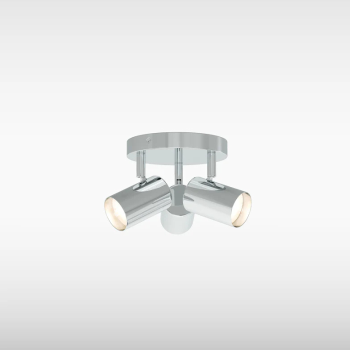 Sensio Zephira Round LED Spotlight, 3 Light, Chrome
