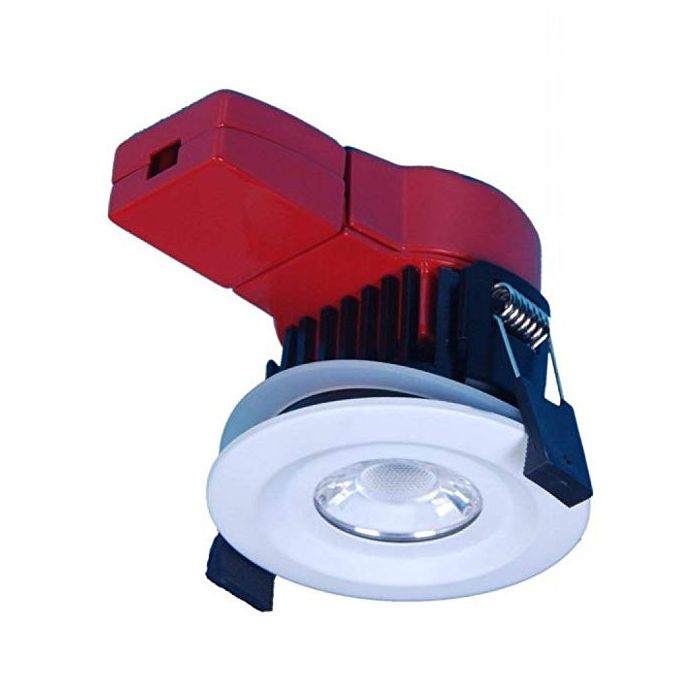 V-TAC 8W LED Fire Rated Fitting With Samsung Chip CCT:3 IN 1 Dimmable