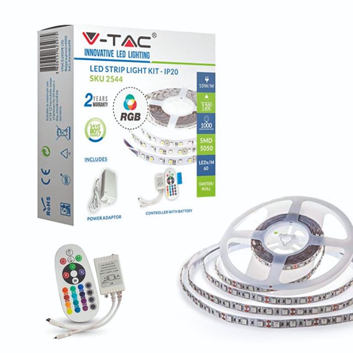 V-TAC LED Strip Light Kit RGB Remote control