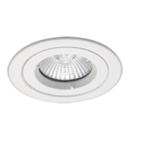Ansell AICD Firerated GU10 MR16 Fixed Downlight White