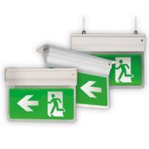 Ansell Eagle 3-in-1 LED Emergency Exit Sign- Silver