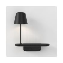Astro Ito Matt Black Wall Light with Integrated Wireless and USB Docking Station