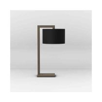 Astro Ravello Bronze LED Table Lamp with Black Drum Shade