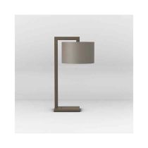 Astro Ravello Bronze LED Table Lamp with Oyster Drum Shade
